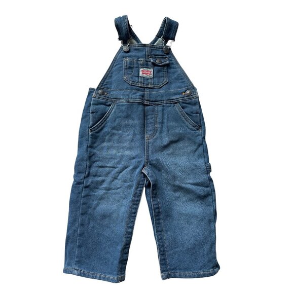 Levi's Size 18 Mos Soft Denim Overall w/ Snap Legs and Lined - Picture 1 of 9
